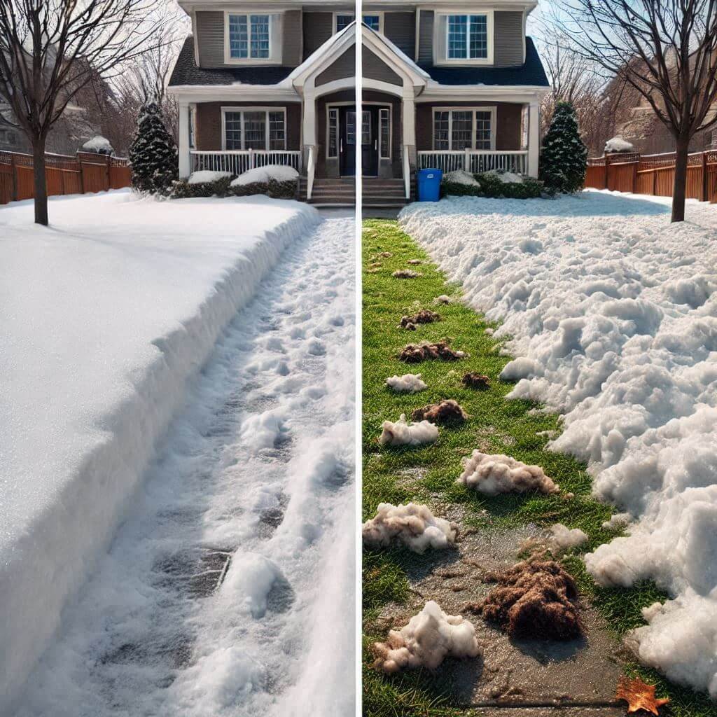 clean-winter-yard-dirty-winter-yard